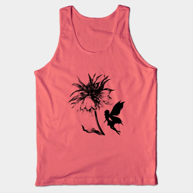 Cottagecore Fairy & Flower Aesthetic Tank Top by Maki Graphics